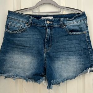 Zenana denim shorts size large